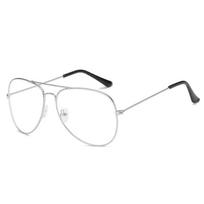 Unisex Klasiniai Metaliniai Aviatoriaus Stiliaus Akiniai Nuo Saulės 3026/3025 Adult Style 3026 white