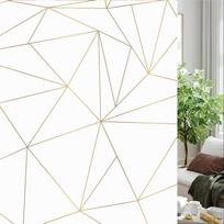 Plati 75/90 cm vitražinė privatumo langų plėvelė, matiniai nuo saulės apsaugantys langų lipdukai, matinė anti-UV langų tonavimo plėvelė 30x100 cm beige