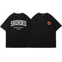 ZX TEE Japonų Anime Shohoku Krepšinio Komandos Marškinėliai Vyrams Moterims Sakuragi Hanamichi Spausdinti Marškinėliai Cosplay Unisex Drabužiai M gray