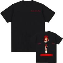 Jennie Ruby Pirmasis studijinis albumas Prekės Marškinėliai Medvilniniai Trumpomis Rankovėmis Vyriški Marškinėliai Unisex Streetwear Hip Hop Korėjiečių Dainininkės Spausdinimas Marškinėlis M brown