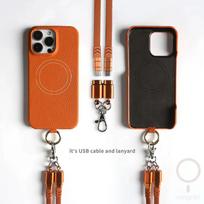 Individualizuotas natūralios odos telefono dėklas su įkrovimo dirželiu, skirtas iPhone 16 Pro Max dėklams 15 14 13 12 11, magnetinis dangtelis Fundas For iPhone 12 Pro&Genuine leather