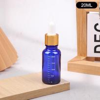 5ml-100ml Lašintuvų buteliukai su skale Reagentų Akių lašų Mėlyno stiklo Aromaterapijos Skysčio Pipetės Buteliukas Papildomi Buteliukai Kelionėms 20ml beige