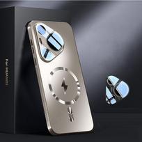 Armor Magnetic Case For Huawei Pura 80 70 Ultra For Magsafe Magsafing Cooling Cover For Huawei Pura 70 Pro Plus P60 P50 Pro Capa Pura 80 Pro sidabro pilka spalva