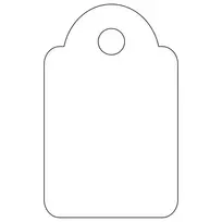 APLI 07009 lipdukai be klijų 200 vnt Balti Stačiakampiai 1,5x2,4 cm