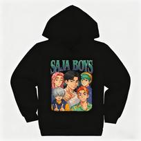 KPop Demon Hunters Saja Boys Kids Clothes Harajuku Fashion Streetwear Hoodies Girl Boy Funny Gift Clothing 140 juoda