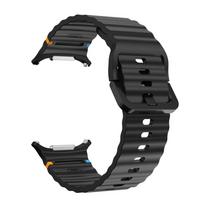 Originalus dirželis Samsung Galaxy Watch Ultra 2025 Silikoninė apyrankė Galaxy Watch Ultra/7 6 5 4 44mm 40mm 4/6Classic Watch Ultra 2025 juoda