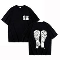 Nauji karšti „The Walking Dead“ marškinėliai Mados moterims, vyrams Vasaros marškinėlis Unisex Laisvalaikio trumpomis rankovėmis apvalia kaklo iškirpte Viršutiniai drabužiai Marškinėliai S gray