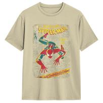 Originalus = Žmogus-voras Komiksų Knygos Metinių T-shirt Medvilninis Švarkelis Trumpomis Rankovėmis Apvalia Kaklo Iškirpte T-shirt Dydis Plius Švarkelis M beige