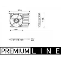 Ventiliatorius, radiatoriaus MAHLE ORIGINAL CFF 677 000P