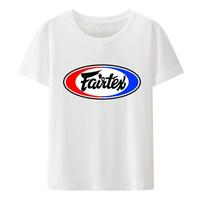 Fairtex Tailando Juodi Marškinėliai Laisvalaikio Muay Thai Taekwondo Apvalia Kaklo Laisvo Rašto Hip Hop Marškiniai Miesto Mados Kvėpuojantys L white