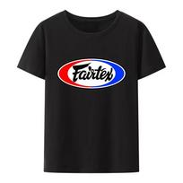 Fairtex Tailando Juodi Marškinėliai Laisvalaikio Muay Thai Taekwondo Apvalia Kaklo Laisvo Rašto Hip Hop Marškiniai Miesto Mados Kvėpuojantys L black