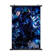 Anime Solo Leveling Sung Jin Woo Plakatas Sienai Spausdintas Namų Svetainei Miegamajam Barui Dekoruoti 30*45cm black