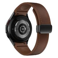 Leather+Silicone Strap for Samsung Galaxy Watch 7 6 5 4 FE 44mm 40mm 20mm Correa Bracelet Galaxy Watch6 Classic 47mm 43mm No Gaps Band Galaxy Watch 7 44mm ruda