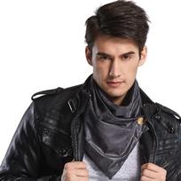 Neckerchief Winter Scarf For Men Cold Weather Collar Scarf Riding Collar pilka spalva