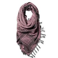 Keffiyeh Arab Scarf Tactical Desert Keffiyeh Scarf Cotton Shemagh Tactical Desert Scarf Wrap One Size black
