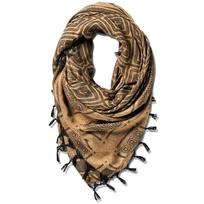 Keffiyeh Arab Scarf Tactical Desert Keffiyeh Scarf Cotton Shemagh Tactical Desert Scarf Wrap One Size black