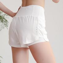 ALO SCO Yoga Anti-Exposure Two-Piece Quick-Dry Summer Running Fitness Shorts for Women Extra Large gray