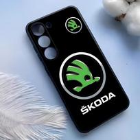 Super automobilio dizainas - Skoda telefono dėklas, skirtas Samsung S25 Ultra S24 S23 S22 S21 S20 Plus Fe Galaxy A54 A53 A34 A25 Silikoninis dangtelis Samsung Note20Ultra