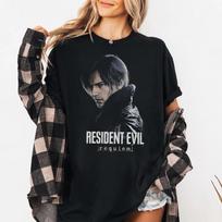 Leon Kennedy Resident Evil Requiem Marškinėliai Grace Ashcroft Biohazard Marškinėliai Trumpomis Rankovėmis Vyrams Moterims Pavasariui ir Vasarai Unisex XXXL black