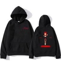 JENNIE Ruby Hoodies 2026 Naujas Albumas Mada Vyrai_moterys Hoodies Harajuku Estetika Žieminiai Drabužiai 4XL juoda