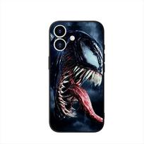 Telefono dėklas Apple iPhone 16 15 14 Plus 13 12 Mini 17 Pro Max + 16E Air 16+ ProMax Dėklas Marvel Venom Dėklas iPhone17 Pro black