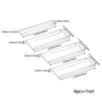 4 Tiers Kitchen Spice Storage Rack Acrylic Spices Organizer Seasoning Bottle Rack Under Desk Drawer Hidden Kitchen Cabinets Storage Tools gryna