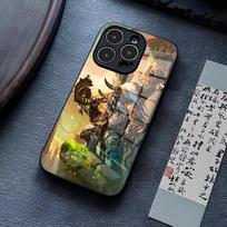 W-World Of W-Warcraft W-Wow Telefono dėklas IPhone 16 Pro Max 17 14 15 Plus 13 Mini 11 12 X XR XS 8 7 Plus SE Stiklinis dangtelis iPhone 17Pro beige