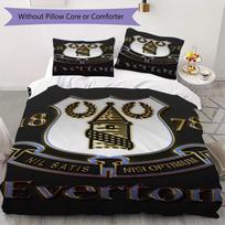 Everton FC Rašto Patalynės Komplektas Antklodės Užvalkalas Pagalvės Užvalkalas Namų Dekoras Gimtadienio Dovana (1 * antklodės užvalkalas + 2 * pagalvės užvalkalai be šerdies)41 135x200cm white