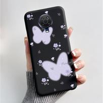 Case For Nokia 6.3 G10 G20 Casing Luxury Fashion Butterfly Flowers Painted Phone Case Black Soft Silicone Protective Back Cover Nokia 6.3