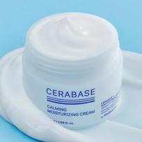 [Iš Real Barrier] Cerabase kremas 50 ml - Raminantis drėkinamasis / Skaistinantis / Stangrinamasis stiprintuvas, Odos barjero priežiūra, Keramidinis kremas, K-Grožis Calming Moisturizing Cream (Blue) white