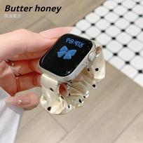 Stretchy Scrunchie WristBand for Apple Watch Series11 46mm Strap Women's Polka Dot Yarn-style Sweet  Scrunchie for iWatch10/8/7 38/41mm 42mm 44mm 45mm Ultra1/2/3 49mm dramblio kaulas