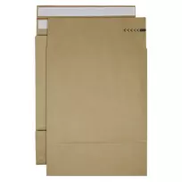 Bong Fold Shipping Envelopes e-Green apytiksl. DIN C3 be langelio rudos spalvos su 12,0 cm užlenkimu 200 vnt.