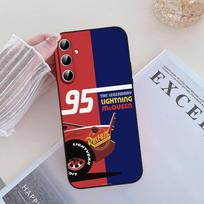 Automobiliai L-Žaibas M-Makvynas Telefono dėklas Samsung Galaxy S21 S22 S23 S24ULTRA S25ULTRA FE Ultra Plus5G A52S S26 Minkštas dėklas S25-1