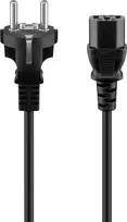 GOOBAY Maitinimo Laidas 3m Juodas Schuko į IEC C13