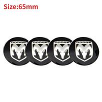 4 VNT. 56/60/65 mm Automobilio ratlankio centrinė lipdukas Stebulės emblema Dodge AVENGER CALIBER CARAVAN Challenger CHARGER DART DURANGO JOURNEY RAM