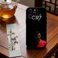 Football star Cristiano Ronaldo Phone Case For iPhone 17, 16,15,14,13,12,11 Plus,Pro Max, Others Soft Black Cover iPhone17promax black