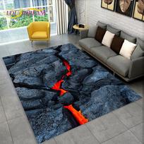 Volcano Lava Magma Area Rug Large,Carpet Rug for Living Room Bedroom Sofa Doormat Decoration,Kid Play Non-slip Floor Mat Gift 60x90cm(23x35in)