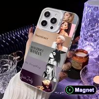 Ariana Grande White Translucent MagSafe Mobile Phone Case for iPhone 17 16 15 14 13 12 11 X XR XS Air Pro Max Plus Cover iPhone 16 Pro
