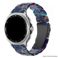 Prabangus dervos dirželis Samsung galaxy watch 8/8 classic 46mm Skaidrus grandinėlės dirželis galaxy watch ultra 2025/7 47mm apyrankė for galaxy 8 40 44mm gray