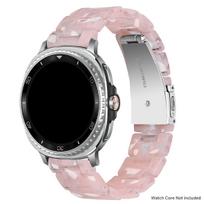 Prabangus dervos dirželis Samsung galaxy watch 8/8 classic 46mm Skaidrus grandinėlės dirželis galaxy watch ultra 2025/7 47mm apyrankė for galaxy 7 ultra gray