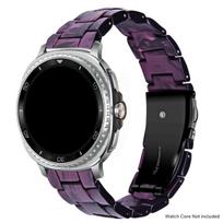 Prabangus dervos dirželis Samsung galaxy watch 8/8 classic 46mm Skaidrus grandinėlės dirželis galaxy watch ultra 2025/7 47mm apyrankė for galaxy 8 40 44mm gray