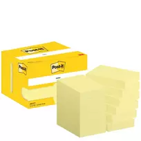 3M Post-it Original Sticky Notes 76 x 51 mm Canary Yellow 12 Pads