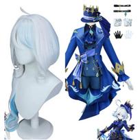 Genshin Impact Cosplay Kostiumas Perukas Plaukai Moterys Šokėjos Suknelė Karnavalo Uniforma Anime Helovino Kostiumai XXL gray