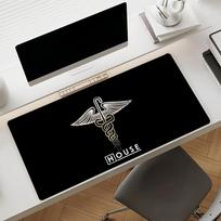 TV House MD Mouse Pad Nonslip Rubber Computer Mat Gamer Balance Decoracion Deskmat Laptop Office Large SBD250x350x3mm black