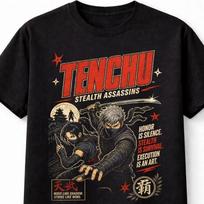 Tenchu Stealth Assassins Ninja Retro Game TShirt Classic Unisex TShirt 4XL red