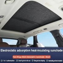 Automobilio stoglangio izoliacija Stogo apsauga nuo saulės Volkswagen VW Tiguan 5N 2010~2017 16 Anti-UV Elektrostat Catch Sky Curtain Sunshade 2Pcs Black