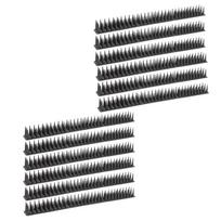 8/12 vnt. Vandeniui atspari paukščių dygliuota juosta, apsauganti nuo laipiojimo, balandžių atbaidymo dygliukai Langams, Stogui 12pcs black