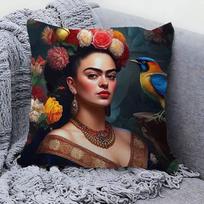 Vintage Artist F-Frida K-Kahlo Cushion Cover Pillowcase Upholstery Sofa Throw Pillow Home Decor Pillowcas 55x55cm