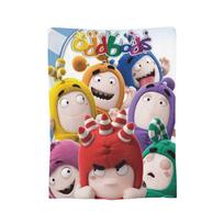 Oddbods Pogo Blanket Flannel Awesome Breathable Throw Blankets for Bed Sofa Textile Decor, Size: 130*170cm, Weight: 280 GSM