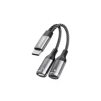 Dudao L13C+ 2-in-1 USB-C į USB-C adapteris su garsu ir įkrovimu